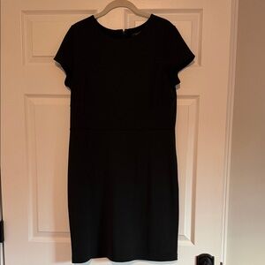 Ann Taylor Classic Black Short Sleeve Dress